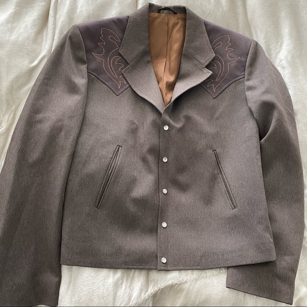 Western Jacket w/ Mother of Pearl Buttons Large 12-14